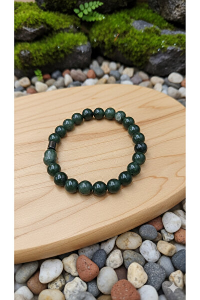 AURA سوار من حجر اليشم الطبيعي بجودة AA