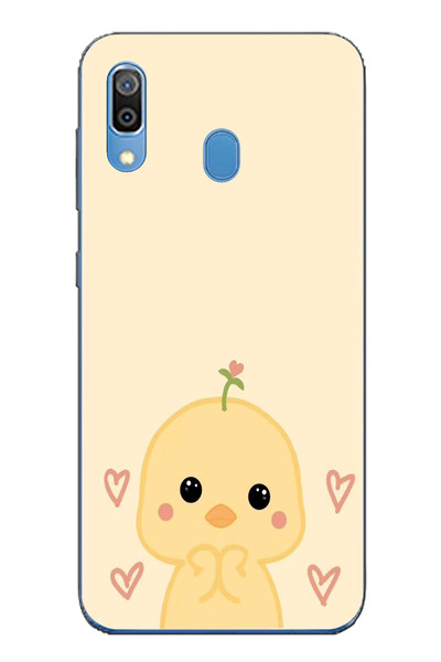 TechTree حافظة سيليكون مطبوع متوافقة مع هاتف سامسونج جالاكسي A20-A30 بنمط الد...