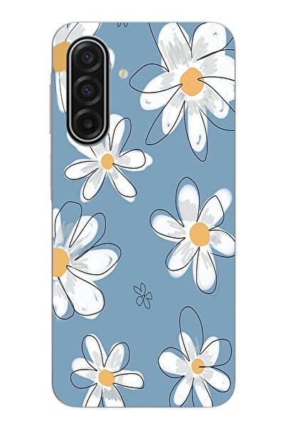 TechTree حافظة سيليكون متوافقة مع هاتف سامسونج جالاكسي A17 باللون الأزرق ديزي...