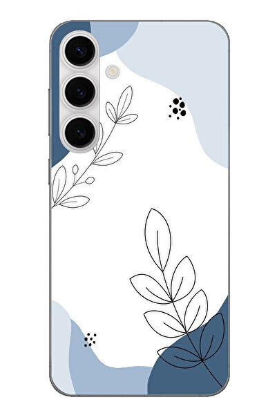 TechTree حافظة سيليكون متوافقة مع هاتف سامسونج جالاكسي S24 FE باللون الأزرق و...