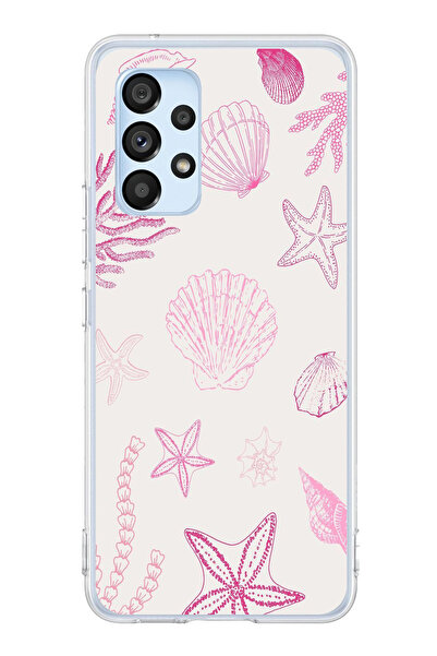 TechTree حافظة سيليكون متوافقة مع هاتف سامسونج جالاكسي A53 باللون الوردي وستا...