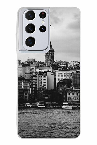 TechTree جراب سيليكون مطبوع متوافق مع هاتف سامسونج جالاكسي S21 ULTRA مع إطلال...