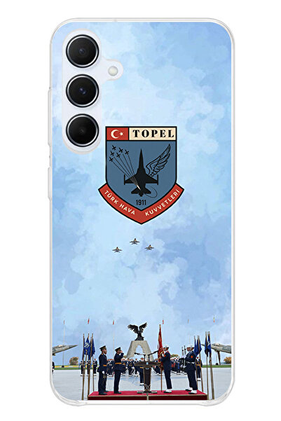 TechTree حافظة سيليكون متوافقة مع هاتف سامسونج جالاكسي A55 من القوات الجوية ا...