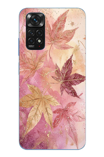 TechTree حافظة سيليكون متوافقة مع هاتف Redmi Note 11-11S باللونين الوردي والب...