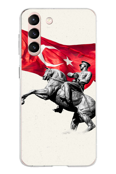 TechTree حافظة سيليكون متوافقة مع هاتف سامسونج جالاكسي S21 بتفاصيل تذكارية لأ...