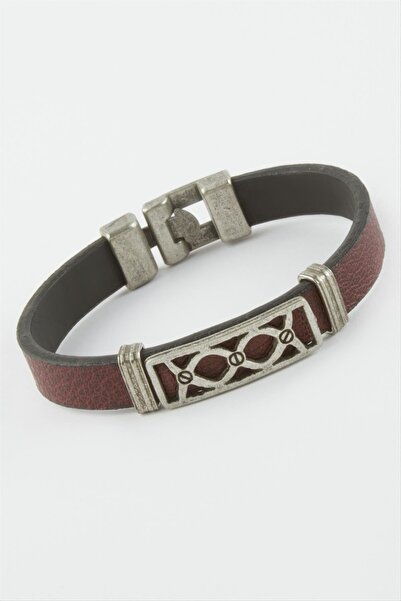 ZERO LAND 1611505749 إسورة جلدية من إنفينيتي سينتيفا (220515) - لون بورجوندي