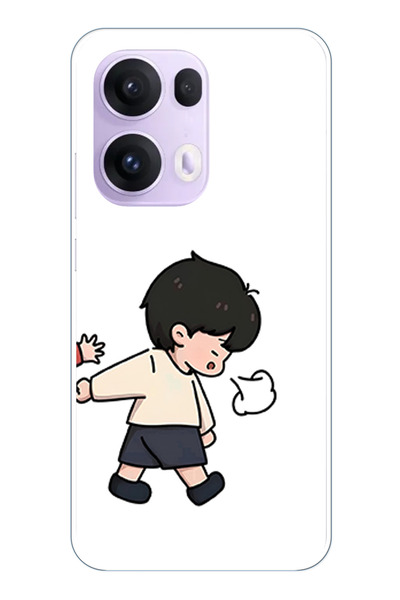 TechTree حافظة سيليكون متوافقة مع هاتف OPPO Reno 13 PRO - مجموعة مزدوجة مطبوع