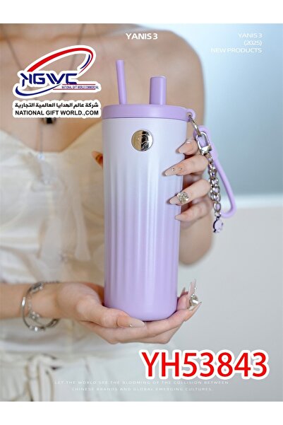 KAZUKO قارورة ماء حرارية ترمس ستانلس ستيل بتصميمات متعدد مع قفل أمان