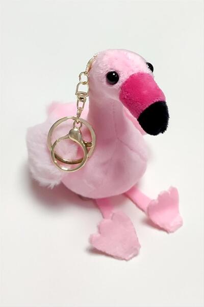 ZERO LAND 1613622749 سلسلة مفاتيح فلامينجو (222236) مصنوعة من القطيفة - وردي
