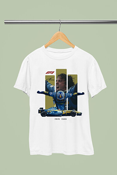 MAGORS FERNANDO ALONSO BUMBAC IMPRIMAT Mânecă scurtă CORTĂ REGULARĂ F1 tricou