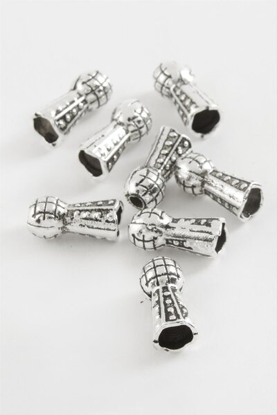 ZERO LAND NRZSNT Държач за броеница с мъниста 50 (221514) грама - сребрист цвят