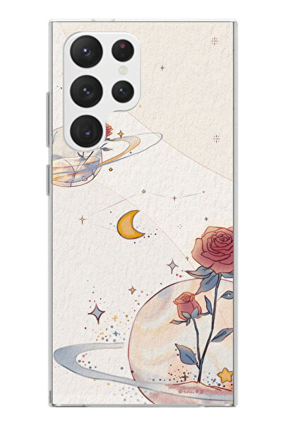 TechTree حافظة سيليكون متوافقة مع هاتف سامسونج جالاكسي S22 الترا، بتصميم كوكب...