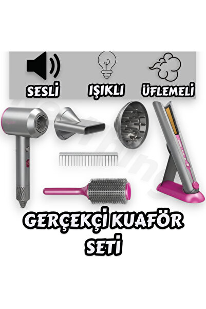 YILDIRIM OYUNCAK Saç Kurutma Makineli Düzleştiricili ve Şekillendiricili Led ...