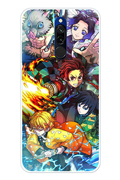 TechTree Redmi 8 Uyumlu Demon Slayer Efsanesi:İblis Avcıları Baskılı Silikon ...