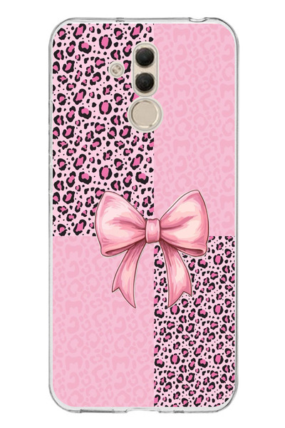 TechTree حافظة سيليكون متوافقة مع هاتف هواوي ميت 20 لايت بنمط الفهد الوردي وش...