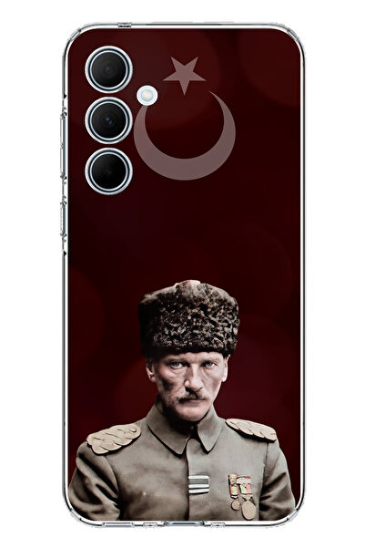 TechTree حافظة سيليكون متوافقة مع هاتف سامسونج جالاكسي A35 على شكل نجمة القمر...