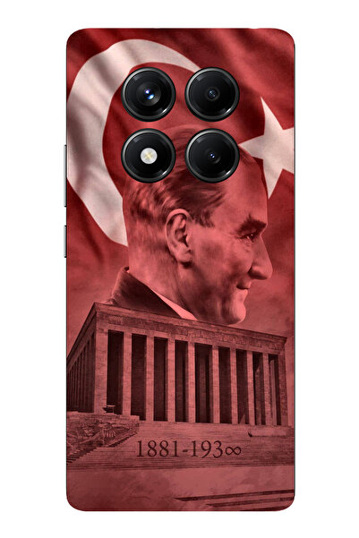 TechTree حافظة سيليكون متوافقة مع هاتف Redmi Note 14 PRO 5G تحمل صورة أتاتورك...