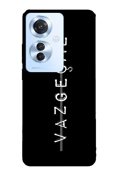 TechTree حافظة سيليكون متوافقة مع هاتف OPPO Reno 11F مكتوب عليها مطبوع