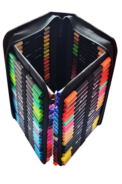 Modellino أقلام فنية ذات رأس مزدوج 24-36-48-60-80-100-120 وقلم فني ذو رأس مزد...