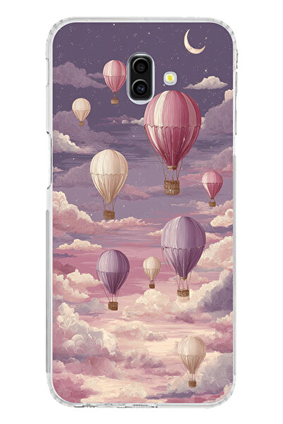 TechTree حافظة سيليكون متوافقة مع هاتف سامسونج جالاكسي J6 بلس باللون الأرجوان...