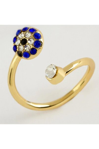 ZERO LAND Evil Eye Stone Joint Ring 1 Piece