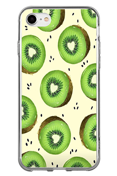 TechTree iPhone 7-8-Se 2020 Compatible Green Kiwi Slices and Heart Core Print...