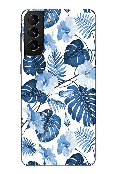 TechTree حافظة سيليكون مطبوع متوافقة مع هاتف سامسونج جالاكسي S21 بلس بنمط أور...