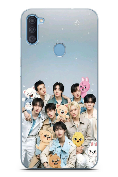 TechTree حافظة سيليكون مطبوع متوافقة مع هاتف Samsung Galaxy A11-M11 تحمل طابع...