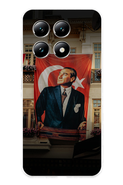 TechTree حافظة سيليكون متوافقة مع هاتف Xiaomi Mi 14T بتفاصيل العلم العملاق أت...