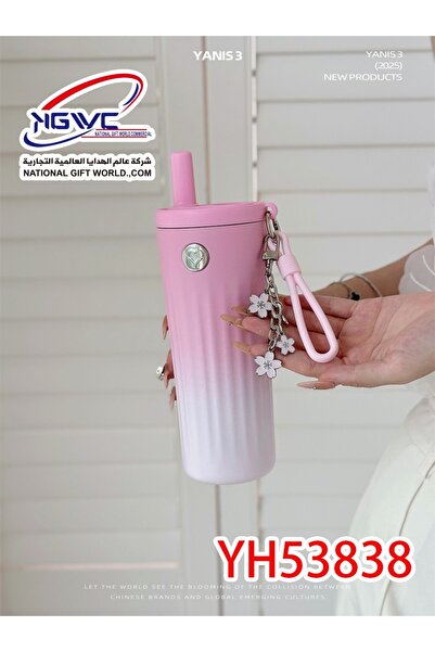 KAZUKO قارورة ماء حرارية ترمس ستانلس ستيل بتصميمات متعدد مع قفل أمان