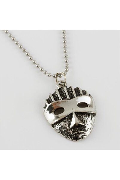 ZERO LAND 1615448749 Mask Figured Male (224854) Necklace-Silver Color
