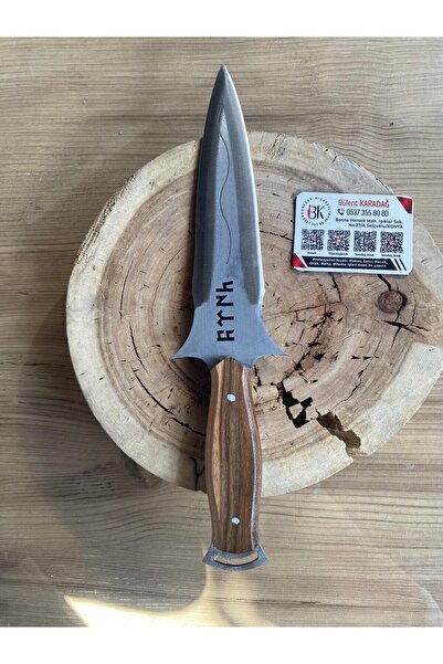 Karadağ 🔪 Avcı Bıçağı Türk Yazılı 16 cm – El Yapımı Paslanmaz Çelik Kamp ve ...