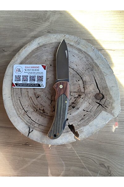 Karadağ Yerli Cep Çakısı Yeşil Kahverengi – Doğanın Renkleriyle Güçlü Tasarım