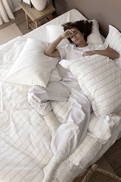 First Choice Tiara %100 Pamuk Stonewashed Çift Kişilik Nevresim Takımı