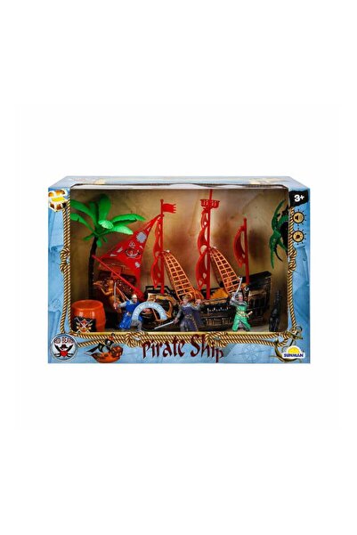 Sunman 1002010 Sesli ve Işıklı Korsan Gemisi Oyun Seti -Sunman