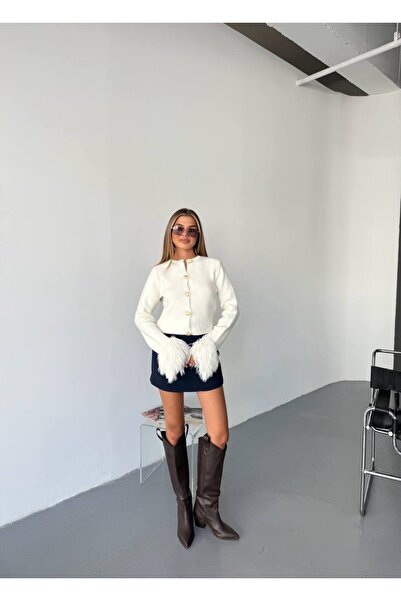 DMBASİC KOL PÜSKÜL DETAYLI HIRKA