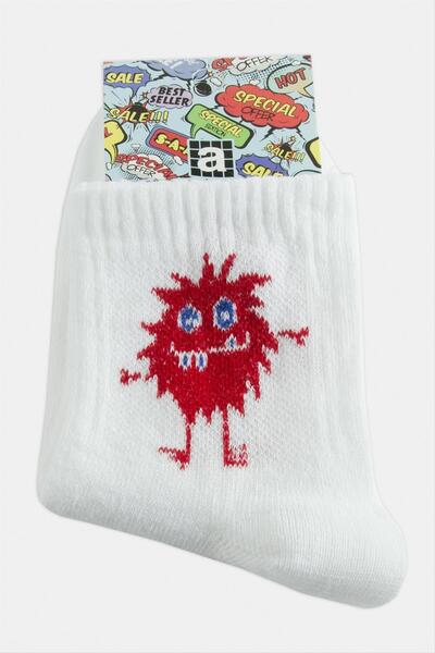 ZERO LAND 1613107749 Колеж (230731) Чорапи 8X28-Бели