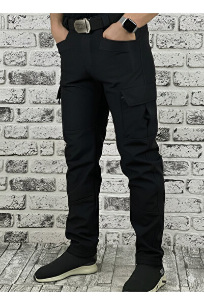 Güray Store Unisex Soft Shell Water-Resistant and Windproof Winter Tactical Pants with Fleece Inside