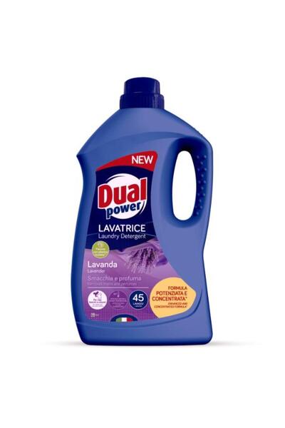 DUAL Liquid Detergent 🌸 Power for Laundry with Lavender Scent, 1.8 L Efficie...