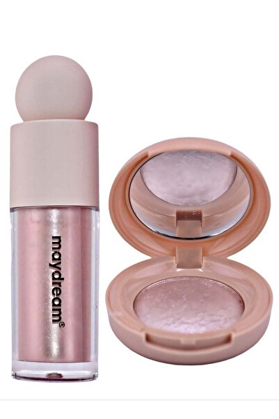 MAYDREAM Selected Makeup Artist Set – Liquid Highlighter Shade 3 and Dry High...