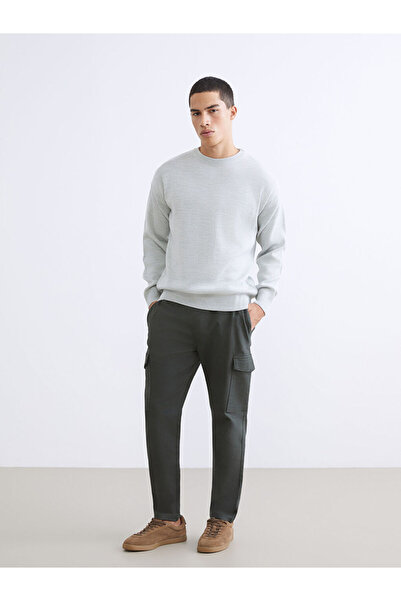 LC Waikiki Pantaloni cargo pentru bărbați, verzi, slim fit