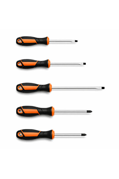Evotools Set of 5 Screwdrivers made of Cr-V Steel, Heat Treated