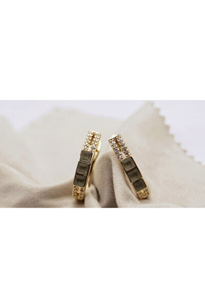 XUPING JEWELRY Cercei placați cu aur de 18k și pietre de zirconiu, design unic