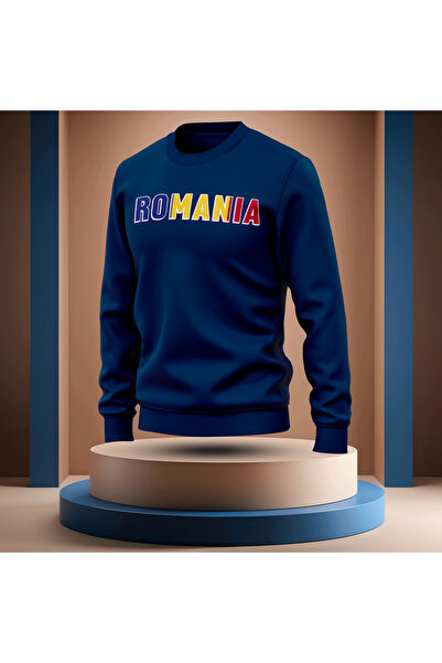Bulvar Lee Crew Neck Romania Printed Men's Sweatshirt / Romania
