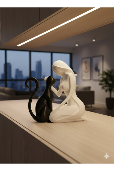 dmrz home MODERN KEDİ VE KADIN DEKORATİF ÜRÜN.