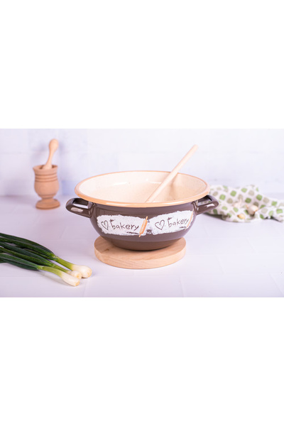 Metalac Κλασικό μπολ 5l εμαγιέ Metalac αρτοποιίας, 28 cm