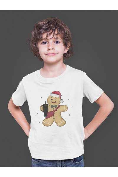 Bumeta تي شيرت كوكيز جينجربريد لعيد الميلاد للأطفال