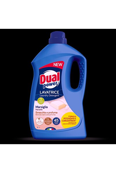 DUAL Power Liquid Laundry Detergent Marsiglia, 1.8 L 45 washes Deep cleaning ...