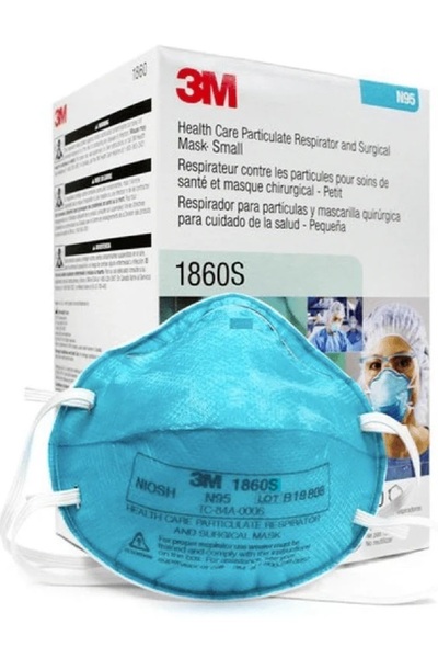Capital قناع التنفس المخروطي 3M 1860S كمامة N95 طبية معتمدة حماية ضد الجسيمات...