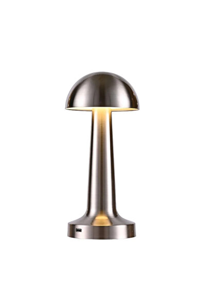 ACK Led Dokunmatik Düğmeli Masa Lambası Şarjlı Metal 1800 Mah